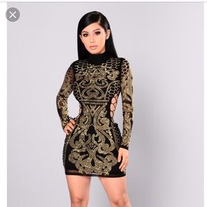 Dynasty studded dress (Fashion Nova)